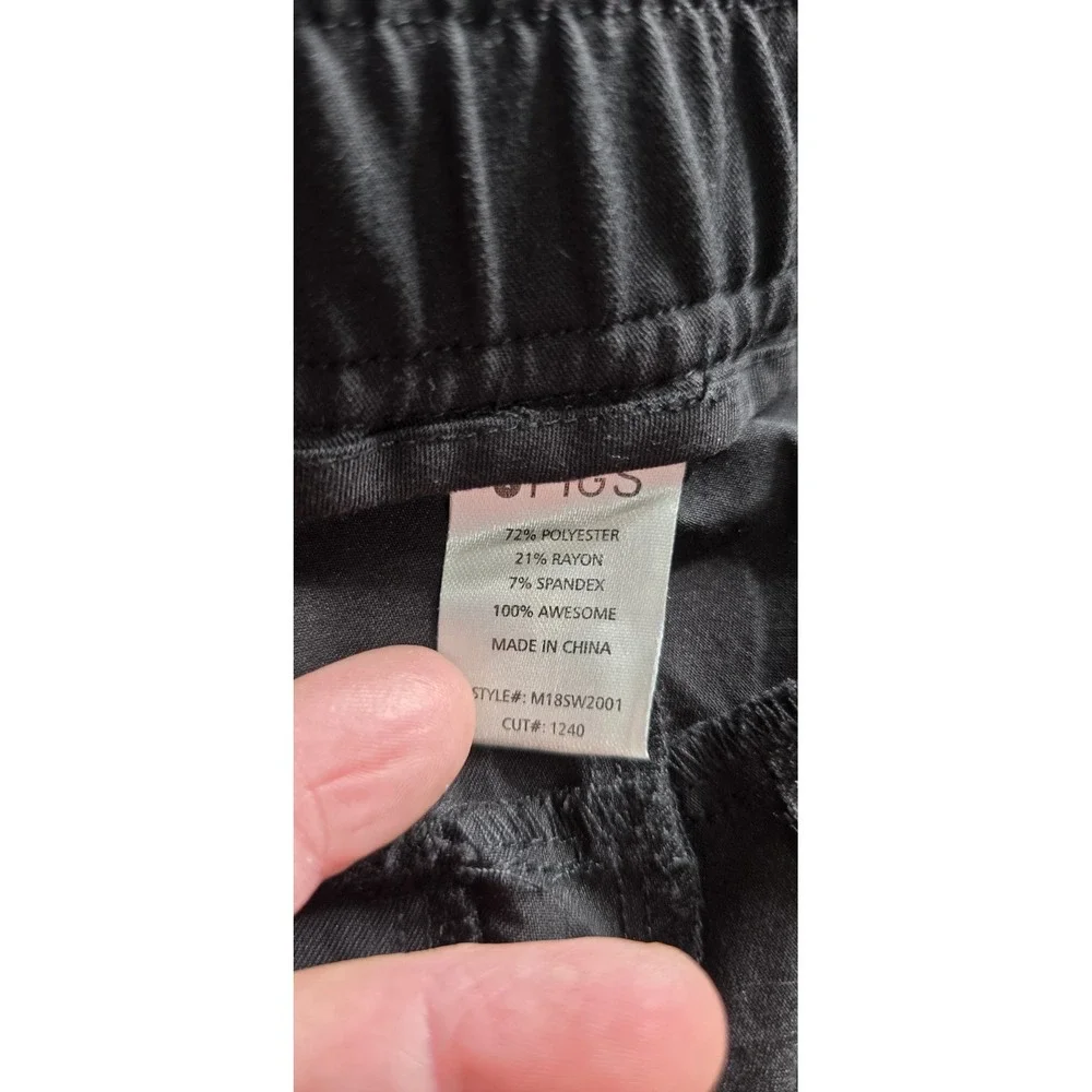 Figs Scrub Pants Mens Large Black Tansen Casual 30.5
